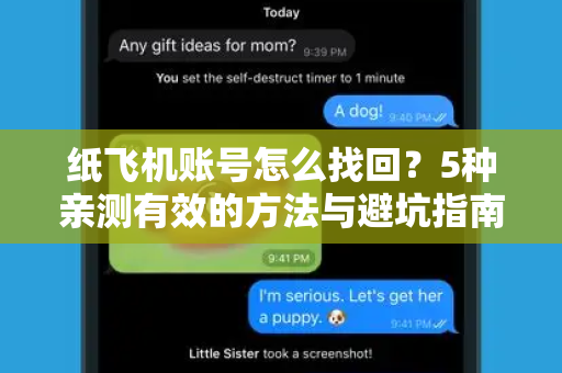 纸飞机账号怎么找回？5种亲测有效的方法与避坑指南（2025最新版）
