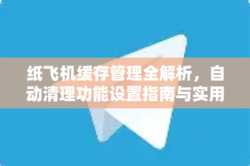 纸飞机缓存管理全解析，自动清理功能设置指南与实用技巧