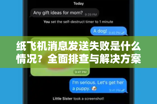 纸飞机消息发送失败是什么情况？全面排查与解决方案