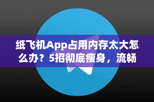 纸飞机App占用内存太大怎么办？5招彻底瘦身，流畅不卡顿