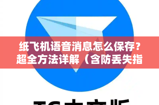 纸飞机语音消息怎么保存？超全方法详解（含防丢失指南）