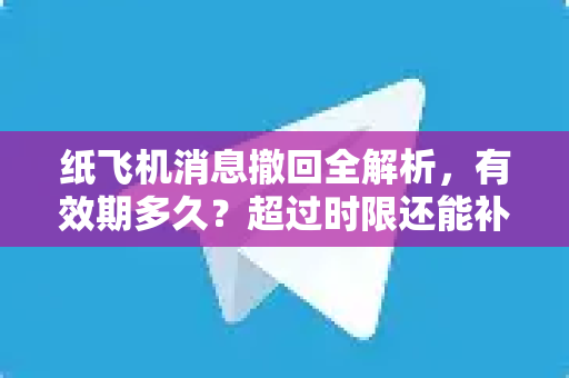 纸飞机消息撤回全解析，有效期多久？超过时限还能补救吗？